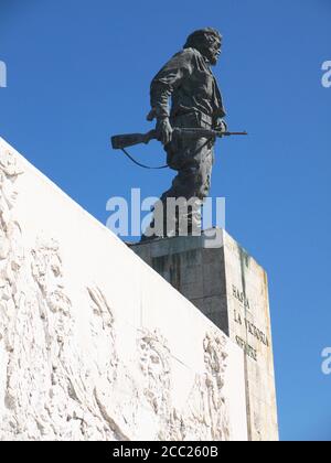 Cuba, Santa Clara, vue sur le Mémorial del Ernesto Che Guevara Banque D'Images