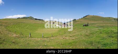 L'Autriche, vue de l'alp à pâturage de Postalm Banque D'Images