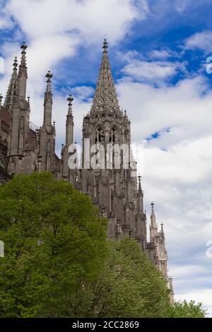 Allemagne, Baden Wuerttemberg, Ulm, vue sur Cathédrale d'Ulm Banque D'Images