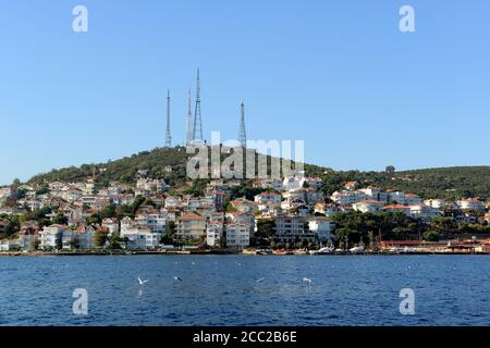 La Turquie, Istanbul, vue de l'île de Kinaliada Banque D'Images