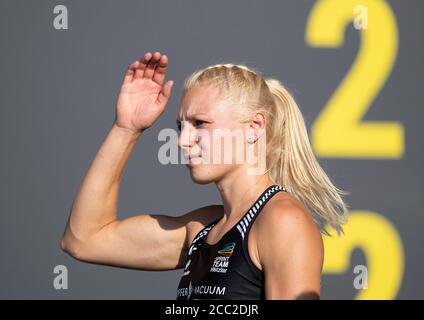 Lisa MAYER (Sprintteam Wetzlar) course préliminaire de 100m pour femmes, sur 08.08.2020 championnats d'athlétisme allemands 2020, à partir de 08.08. - 09.08.2020 à Braunschweig/Allemagne. Â | utilisation dans le monde entier Banque D'Images