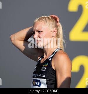 Lisa MAYER (Sprintteam Wetzlar) course préliminaire de 100m pour femmes, sur 08.08.2020 championnats d'athlétisme allemands 2020, à partir de 08.08. - 09.08.2020 à Braunschweig/Allemagne. Â | utilisation dans le monde entier Banque D'Images