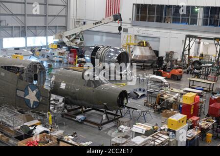 Hangar de restauration d'Engen, Centre Udvar-Hazy Banque D'Images