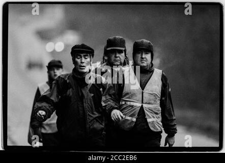 Droit au travail mars décembre 1992 depuis le nord de De l'Angleterre à Londres en suivant la route de la Croisade de Jurow dans la campagne de 1936 contre le chômage de masse dans le nord est de l'Angleterre Banque D'Images