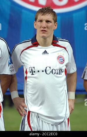 Milan Italie, 03 avril 2007, 'SAN SIRO' Stadium, UEFA Champions League 2006/2007, AC Milan - FC Bayern Monaco : Bastian Schweinsteiger avant le match Banque D'Images