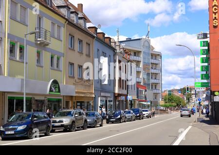 Juillet 07 2020 - Pirmasens, Allemagne: Vues dans la ville de Pirmasens dans le palatinat Banque D'Images