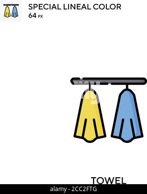 Serviette icône spéciale de vecteur de couleur de l'étanchéité. Icônes de serviette pour votre projet d'entreprise Illustration de Vecteur
