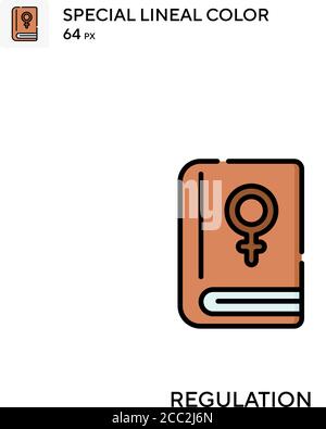 Icône de vecteur de couleur spécial de régulation. Icônes de régulation pour votre projet d'entreprise Illustration de Vecteur