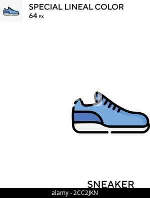 Sneaker spécial lineal couleur vector icône. Des icônes de basket pour votre projet d'entreprise Illustration de Vecteur