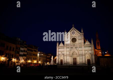 Basilique de Santa Croce à Florence Banque D'Images