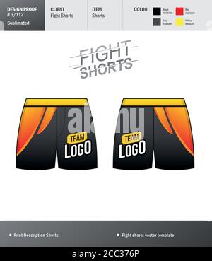 Modèle de short Vector Fight pour votre conception. Modèle short sport pour votre conception . Imprimer la description Illustration de Vecteur