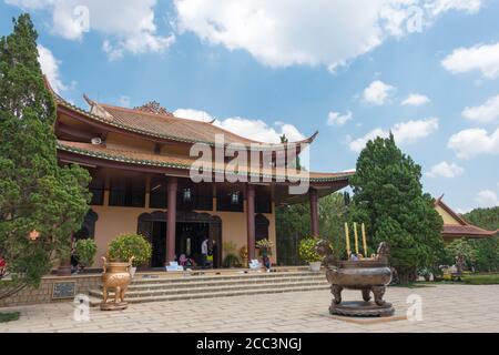 Dalat, Vietnam - Monastère Zen de Truc Lam. Un célèbre site historique à Dalat, Vietnam. Banque D'Images