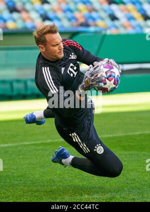 Lisbonne, Portugal. 2020 août 08. Firo Champions League 18/2020/  Training FC Bayern Munich Munich Muenchen Manuel NEUER, FCB 1 photographe: Peter Schatz/Pool/via/firosportphoto | usage Worldwide crédit: dpa/Alay Live News Banque D'Images