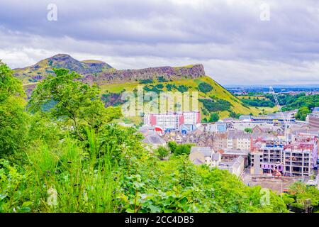 Édimbourg Écosse 5 août 2020 vue panoramique d'Édimbourg, Écosse, vue de Calton Hill Banque D'Images