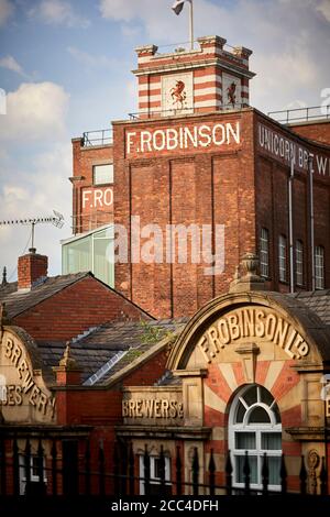 Brasserie régionale à la gestion familiale, fondée en 1849, brasserie F Robinson Lower Hillgate, Stockport Banque D'Images