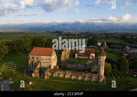 Carta - ruines de l'abbaye cistercienne médiévale du village de Carta, comté de Sibiu, Transylvanie, Roumanie Banque D'Images