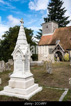 Lieu de sépulture de Florence Nightingale à l'église St Margaret D'Antioch dans le village de Wollow dans le Hampshire Banque D'Images