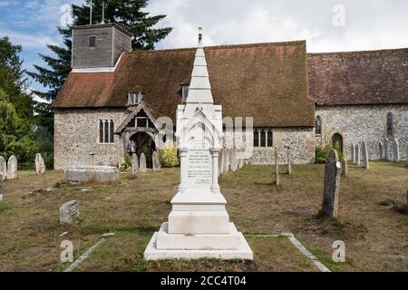 Lieu de sépulture de Florence Nightingale à l'église St Margaret D'Antioch dans le village de Wollow dans le Hampshire Banque D'Images