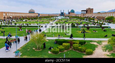 Vue sur Maydam-e Iman square, Ispahan, Iran Banque D'Images