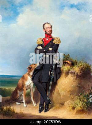 William II (1792-1849), roi des pays-Bas, portrait peint par Jan Adam Kruseman, 1839 Banque D'Images