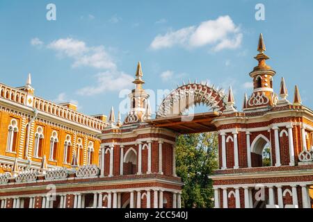 Parc Tsaritsyno. Grand palais de la reine Catherine à Moscou, Russie Banque D'Images