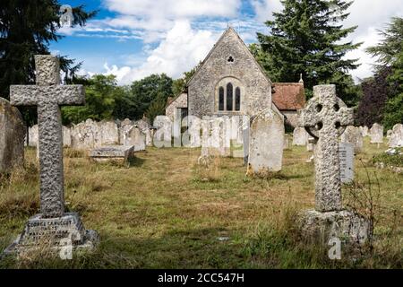 Lieu de sépulture de Florence Nightingale à l'église St Margaret D'Antioch dans le village de Wollow dans le Hampshire Banque D'Images