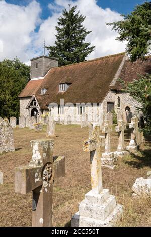 Lieu de sépulture de Florence Nightingale à l'église St Margaret D'Antioch dans le village de Wollow dans le Hampshire Banque D'Images