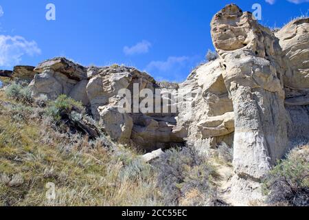 Le parc provincial Dinosaur en Alberta Canada Banque D'Images