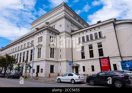 Latvijas Nacionālā opéra un balets, opéra national letton, parc Bastejkalns, Riga, Lettonie Banque D'Images