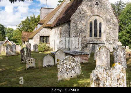 Lieu de sépulture de Florence Nightingale à l'église St Margaret D'Antioch dans le village de Wollow dans le Hampshire Banque D'Images