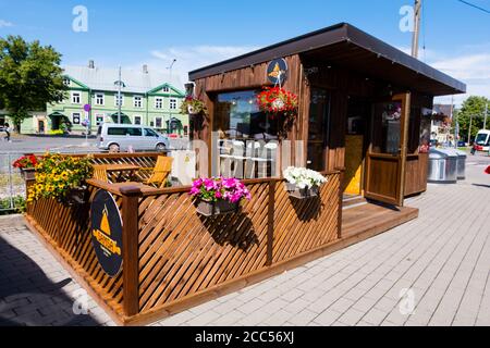 Ssamsa, magasin de tarte géorgien, Balti Jaam, gare, Kalamaja, Tallinn, Estonie Banque D'Images