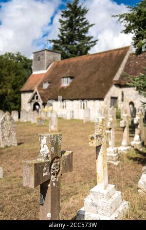 Lieu de sépulture de Florence Nightingale à l'église St Margaret D'Antioch dans le village de Wollow dans le Hampshire Banque D'Images