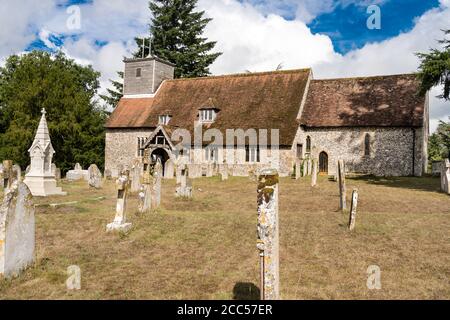 Lieu de sépulture de Florence Nightingale à l'église St Margaret D'Antioch dans le village de Wollow dans le Hampshire Banque D'Images