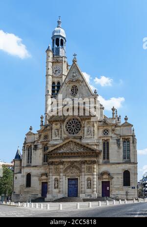 Église Saint-Etienne-du-Mont près du Panthéon - Paris, France Banque D'Images