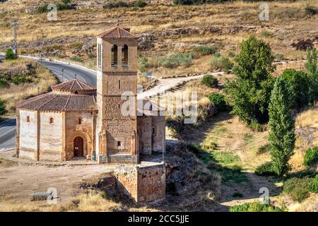 Église de la vraie Croix ou Iglesia de la Vera Cruz, Segovia, Castille et Leon, Espagne Banque D'Images