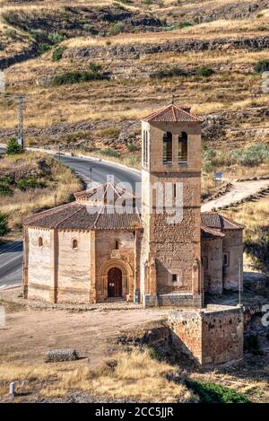 Église de la vraie Croix ou Iglesia de la Vera Cruz, Segovia, Castille et Leon, Espagne Banque D'Images