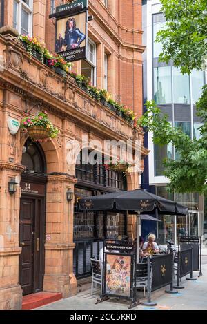 Marlborough Head pub à North Audley Street, Mayfair, Londres, Angleterre, Royaume-Uni Banque D'Images