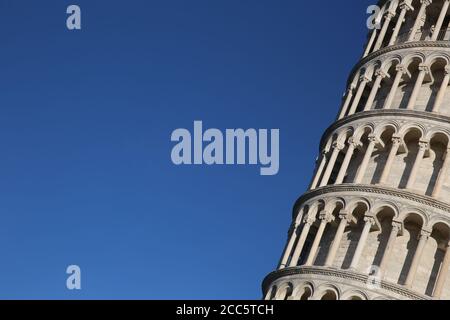 La tour penchée de Pise, Italie Banque D'Images