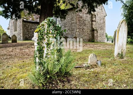 Lieu de sépulture de Florence Nightingale à l'église St Margaret D'Antioch dans le village de Wollow dans le Hampshire Banque D'Images