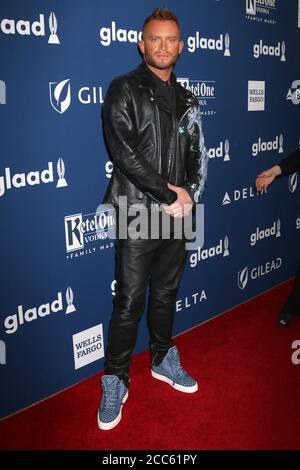 LOS ANGELES - APR 12 : août Getty au GLAAD Media Awards Los Angeles au Beverly Hilton Hotel le 12 avril 2018 à Beverly Hills, CA Banque D'Images