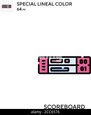 Icône de vecteur de couleur de l'épaisseur de ligne du tableau de bord. Modèle de conception de symbole d'illustration pour élément d'interface utilisateur Web mobile. Illustration de Vecteur