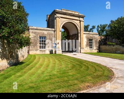 Rudding Gates ancienne entrée de Rudding Park Estate à Follifoot Près de Harrogate North Yorkshire England Banque D'Images