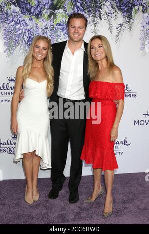 LOS ANGELES - JUL 26 : Cassidy Gifford, Cody Gifford, Kathie Lee Gifford à la Hallmark TCA Summer 2018 Party on the Private Estate le 26 juillet 2018 à Beverly Hills, CA Banque D'Images