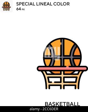 Icône de vecteur de couleur stéal de basket-ball. Modèle de conception de symbole d'illustration pour élément d'interface utilisateur Web mobile. Illustration de Vecteur