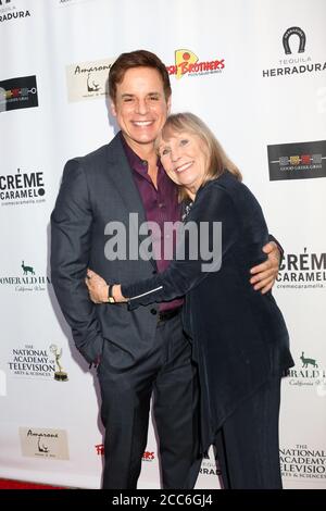 LOS ANGELES - APR 25: Christian LeBlanc, Marla Adams à la réception des nominés d'Emmy de jour de NATAS au Musée Hollywood le 25 avril 2018 à Los Angeles, CA Banque D'Images