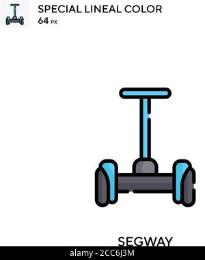 Icône de vecteur de couleur stéal en Segway. Modèle de conception de symbole d'illustration pour élément d'interface utilisateur Web mobile. Illustration de Vecteur