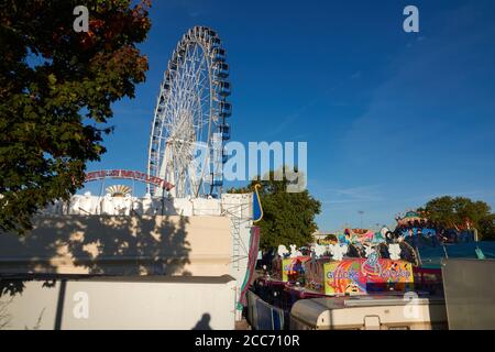 Stuttgart Bad Canstatt, Allemagne - 11 octobre 2019 : vue du festival folklorique, Canstatter Wasen. Stuttgart, Allemagne Banque D'Images