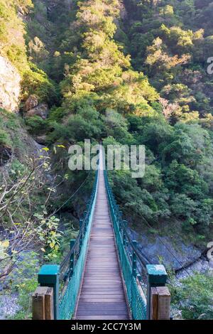 Hualien, Taïwan - Zhuilu Old Road dans le parc national de Taroko, Xiulin, Hualien, Taïwan. Banque D'Images