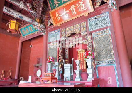 Changhua, Taiwan - Temple confucianiste de Changhua à Changhua, Taïwan. Le temple a été construit à l'origine en 1726. Banque D'Images