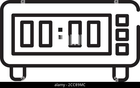 design d'illustration vectoriel de style icône de chambre à coucher numérique Illustration de Vecteur